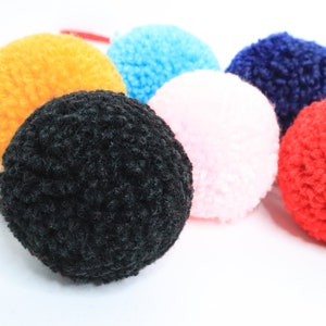 2 inch Pompoms, Pompoms, Large 2" Pompoms, Pom Poms, Pompoms for Hats, Craft Supplies, Handmade Pompoms, Acrylic Yarn Poms, Craft Balls, Pom