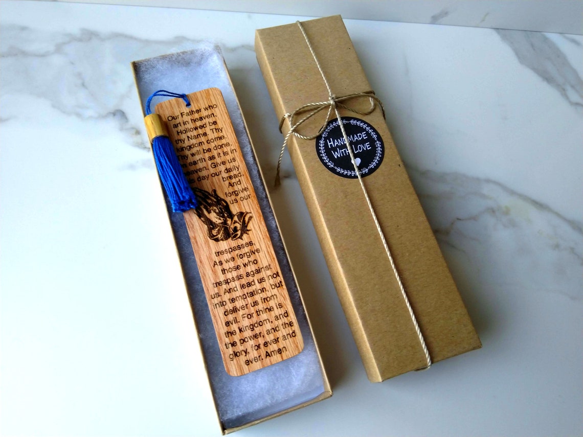 The Lords Prayer Bible Bookmark Religious and Prayer Bible | Etsy