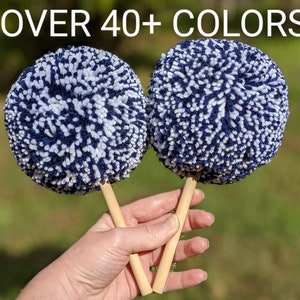Custom Cheer Pompoms, Gameday Poms, School Spirit Pompoms, Poms on a Stick, Giant Pompom with Handle, Cheerleader Costume Poms, Gameday