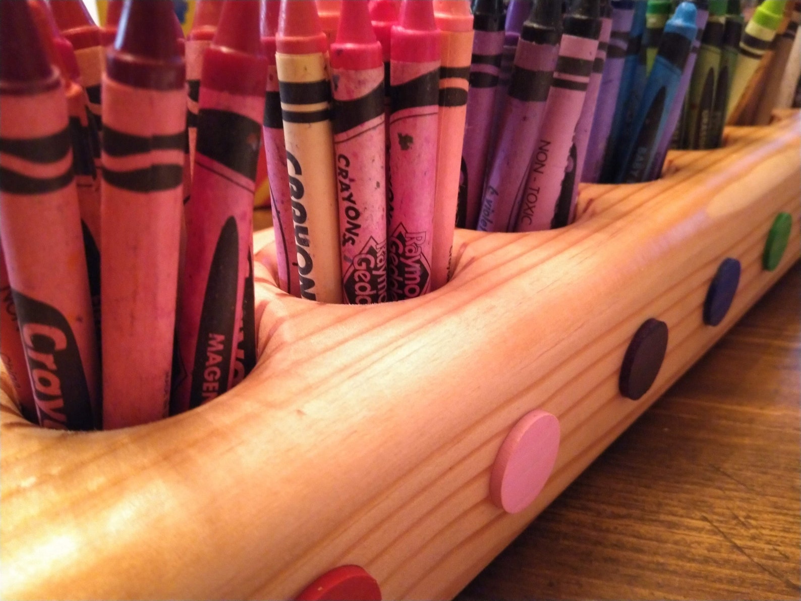 Crayon Organizer Desk Caddy Organizer Crayon Holder Crayons Etsy