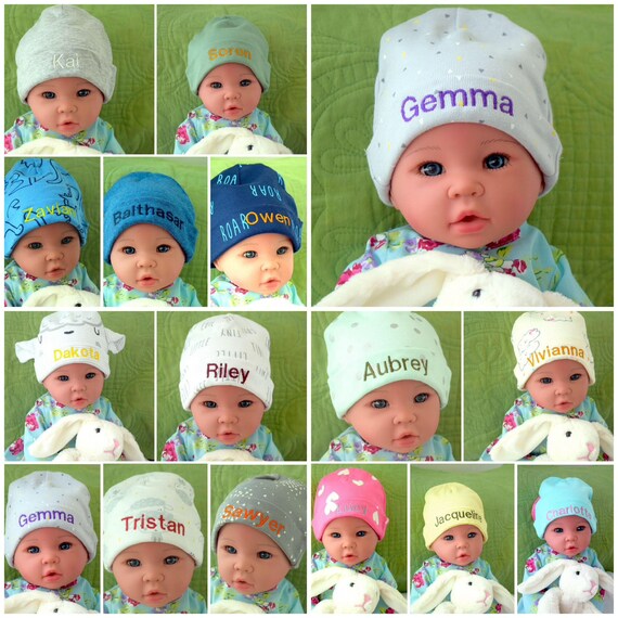 personalized infant caps