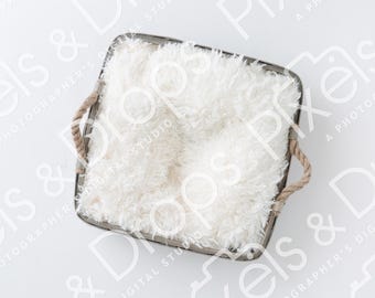 Square Bowl White Newborn Digital Backdrop, Digital Backdrop for Newborn, Digital Background, PNG Baby Backdrop, Backdrop for Photoshop