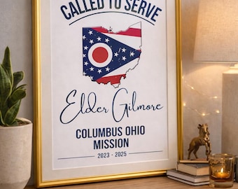 Custom LDS Missionary Called to Serve Sign Poster: Missionary Banner (Digital Download)