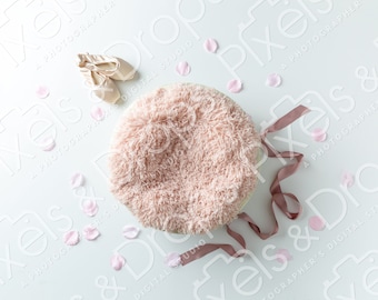 Taupe Ballerina Digital Backdrop, Digital Backdrop for Newborn, Newborn Digital Background, PNG Baby Backdrop, Backdrop for Photoshop