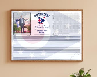 LDS Missionary Daily Countdown Customizable Poster / Tracker (Elder) [Digital file]