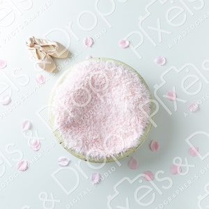 Pink Slippers Newborn Digital Backdrop, Digital Backdrop for Newborn, Newborn Digital Background, PNG Baby Backdrop, Backdrop for Photoshop