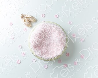 Pink Slippers Newborn Digital Backdrop, Digital Backdrop for Newborn, Newborn Digital Background, PNG Baby Backdrop, Backdrop for Photoshop