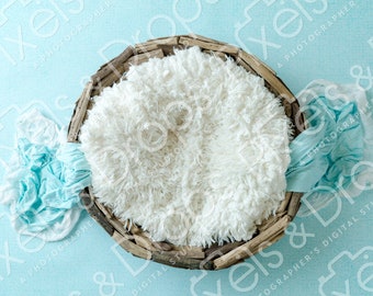 Blue and White Newborn Digital Backdrop, Digital Backdrop for Newborn, Newborn Digital Background, PNG Baby Backdrop, Backdrop for Photoshop