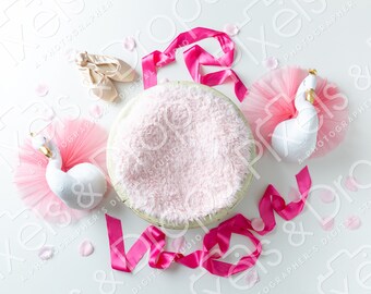 Baby Ballerina Digital Backdrop, Digital Backdrop for Newborn, Newborn Digital Background, PNG Baby Backdrop, Backdrop for Photoshop