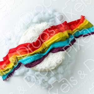 Bright Rainbow Digital Backdrop, Digital Backdrop for Newborn, Newborn Digital Background, PNG Baby Backdrop, Backdrop for Photoshop