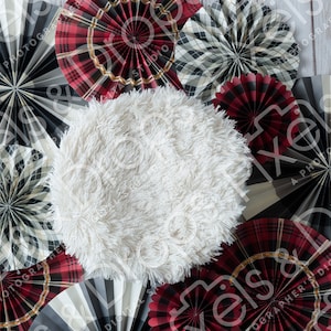 Pinwheel, Paper Fan Black, Red, and White Newborn Digital Backdrop Baby Background