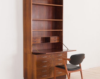 Rosewood drop front secretary desk by Axel Christensen, Odder, ACO Møbler, Denmark, 60s