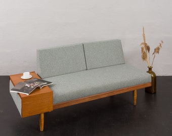 Svane daybed by Igmar Relling in teak and natural wool upholstery, Ekoners, Norway 1960s