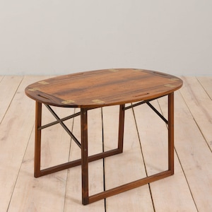 Vintage Rosewood Butler&#39;s Tray table by Svend  Langkilde, Denmark, 1960s