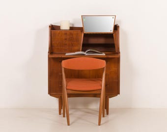 Danish teak secretaire with a hidden vanity by Storgaard Nielsens MBF, 1960s