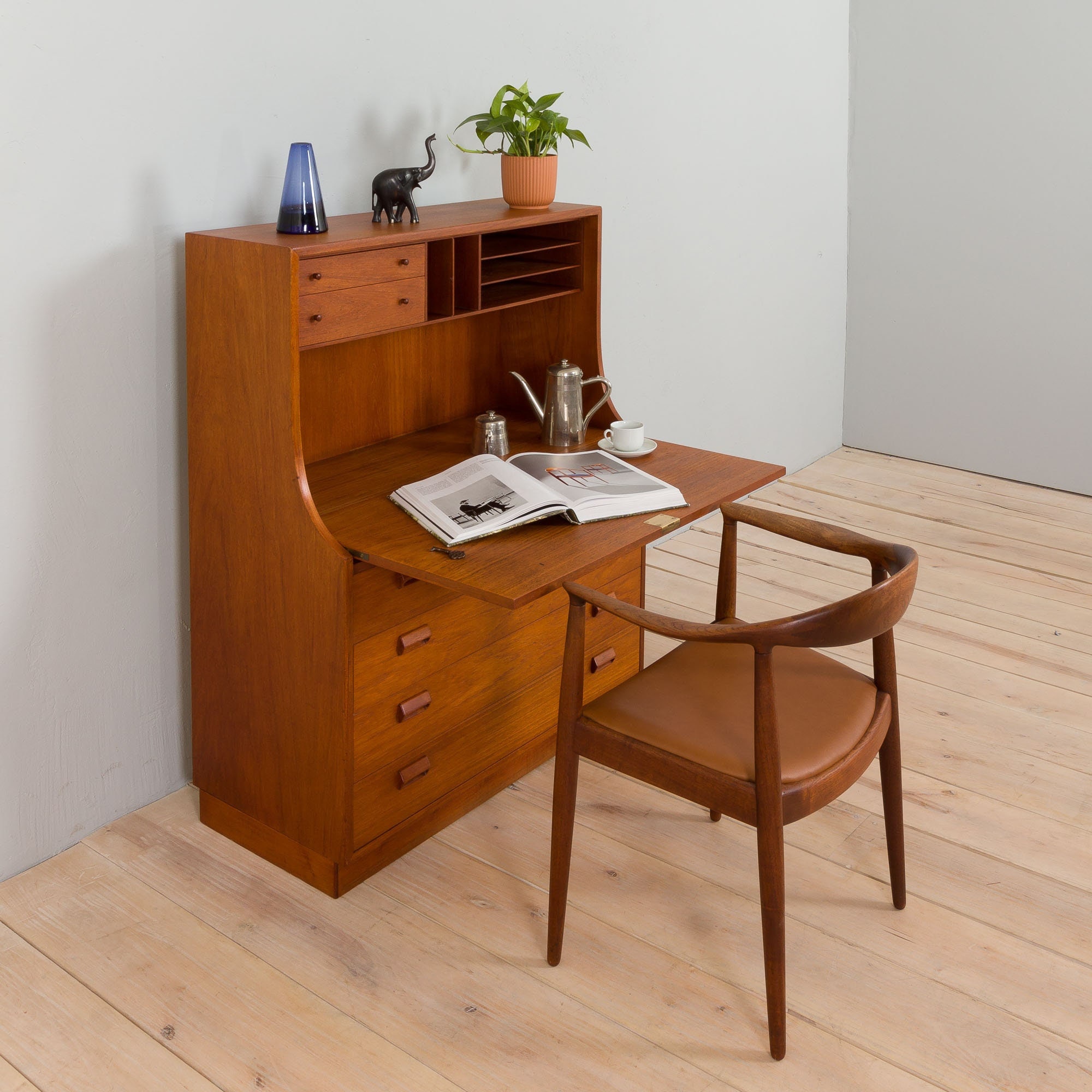 Teak Bureau - Etsy