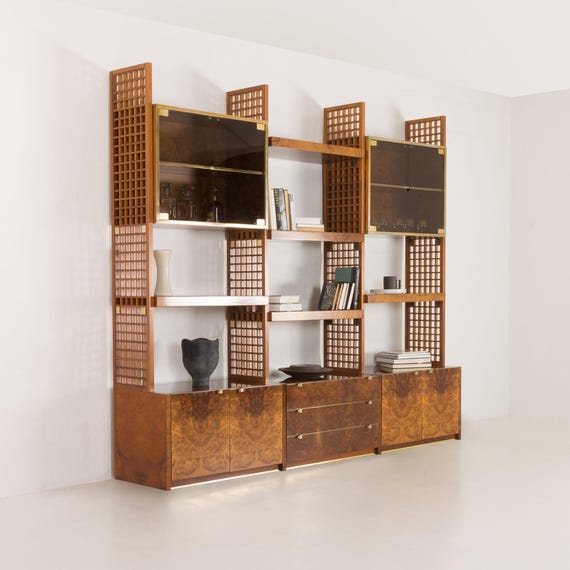 Italian Display Unit or room divider by Gianluigi Gorgoni for Fratelli Turi, 1970s