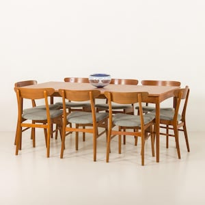 Small square exendable vintage teak table,Denmark|1960s