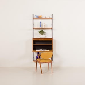 Poul Cadovius Schreibtisch Wandregal für Cado, 1960er Jahre.