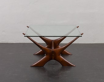 Teak coffee table by Illum WIkkelsø for CF Christensen, Denmark 1960s