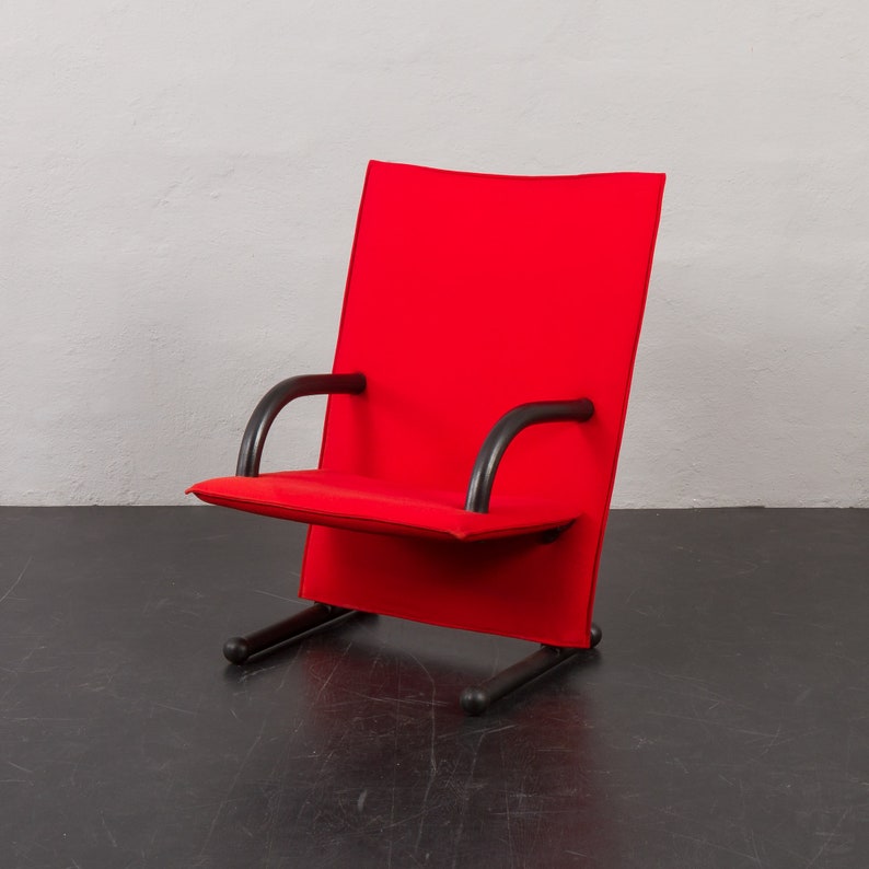 T-line high back lounge chair by Burkhard Vogtherr for Arflex, Italy 1980s image 1