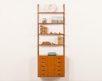 Dänische Teakholzwand von GL Mobler, 1960er Jahre