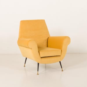 Gigi Radice mid century lounge chair for Minotti, Italy 1950s