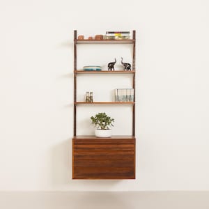 Poul Cadovius rosewood wall unit for Cado, Denmark 1960s.