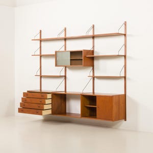 PS System vintage shelving unit by Randers Mobelfabrik, Denmark, 1960s