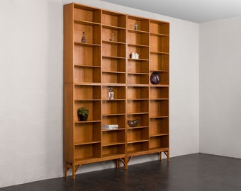 Borge Mogensen China series 4 modules  bookcase in oak for C.M. Madsen, Denmark 1960s