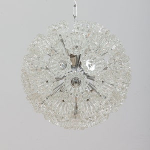 Venini style Murano glass flowers Sputnik chandelier, Italy 1970s image 3