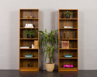 Pair of Danish bookcases in teak, Denmark, 1970s