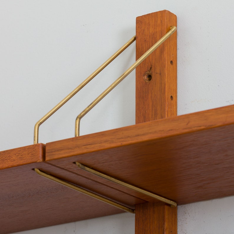 Danish Teak Modular Shelving System W Secretary Desk in the Etsy