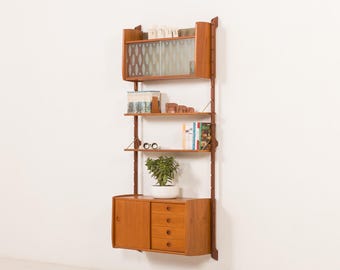 Ergo one bay teak wall unit, Norway, 1960s