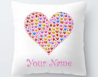 Heart emoji | Etsy Broken Heart emoji Pillow cover Emoji