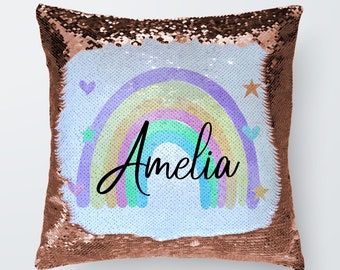 bob ross sequin pillow
