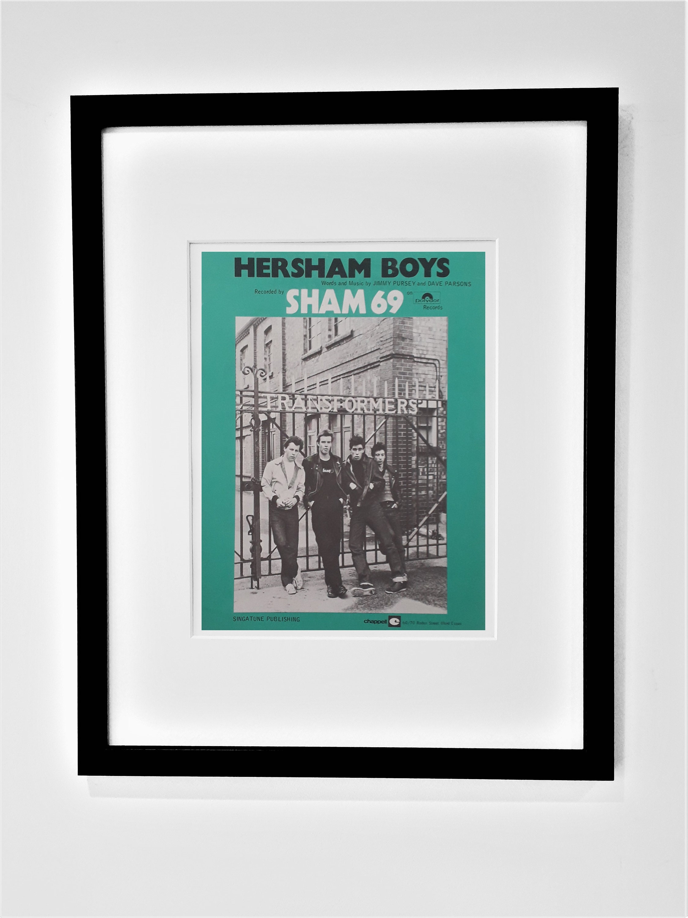 Sham 69 - Hersham Boys - Etsy UK
