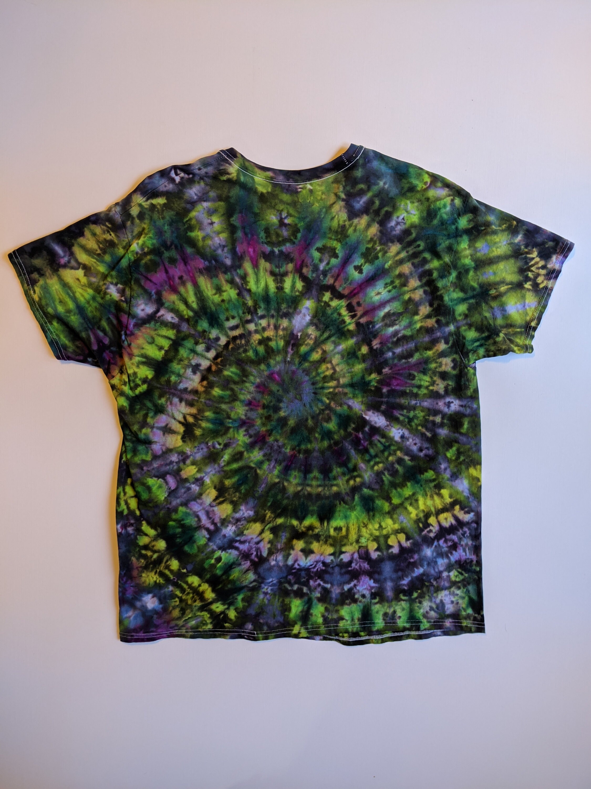 Tie Dye 2XL Green/Purple/Black Spiral Etsy