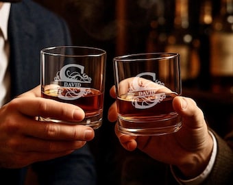 Vaso de whisky para el padre del novio: regalo de boda personalizado para papá, vaso grabado personalizado, regalo para el padre de la novia, regalo de whisky para él