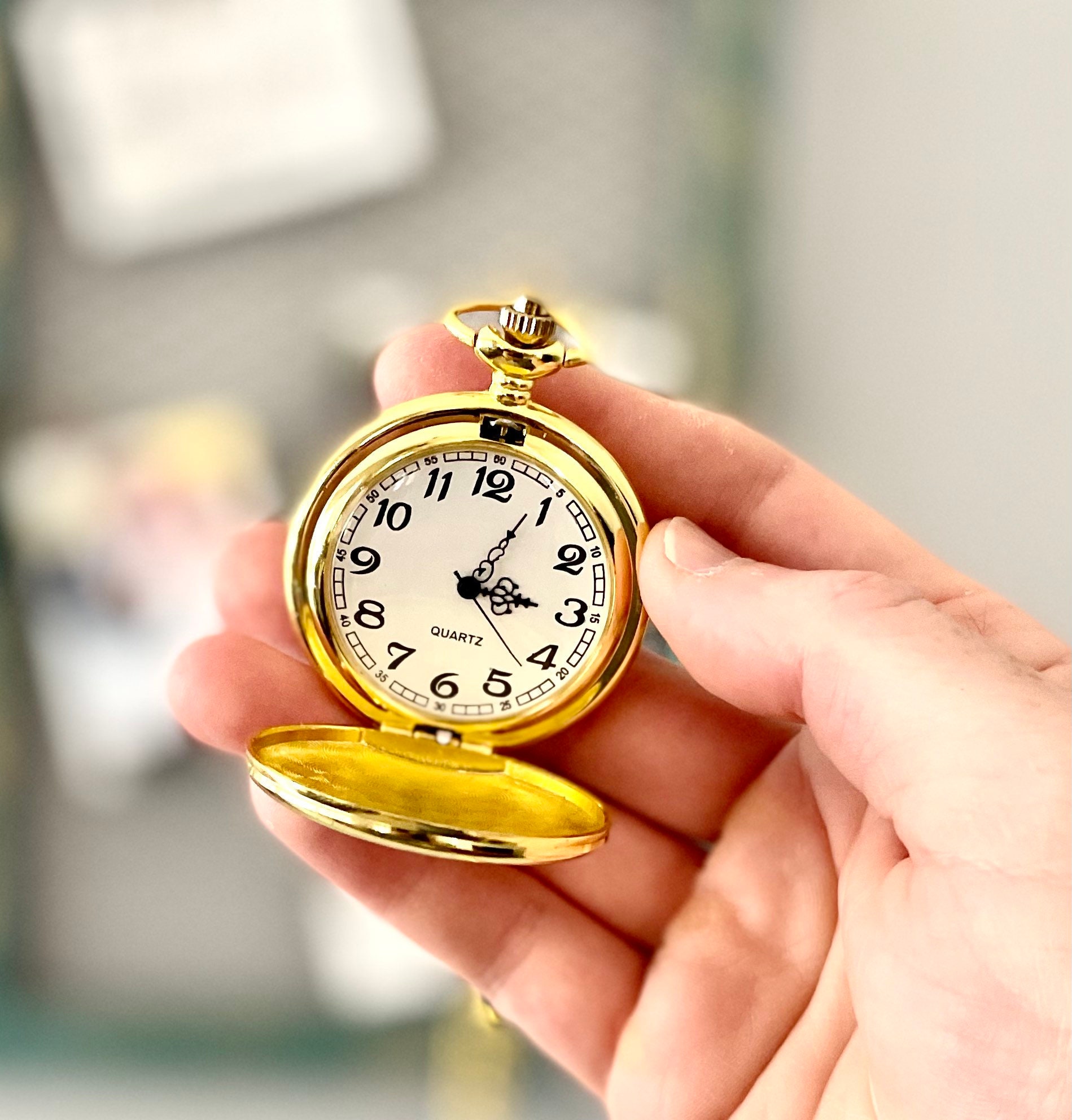 Personalized Gold Pocket watch for Men Custom Pocket watch Etsy