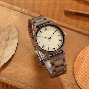 Wooden Watches, Wood Watch, Mens Wooden Watch,Wood Watches for him, personalize watch, Boyfriend Gift, Gifts for Dad, Gift 画像 2