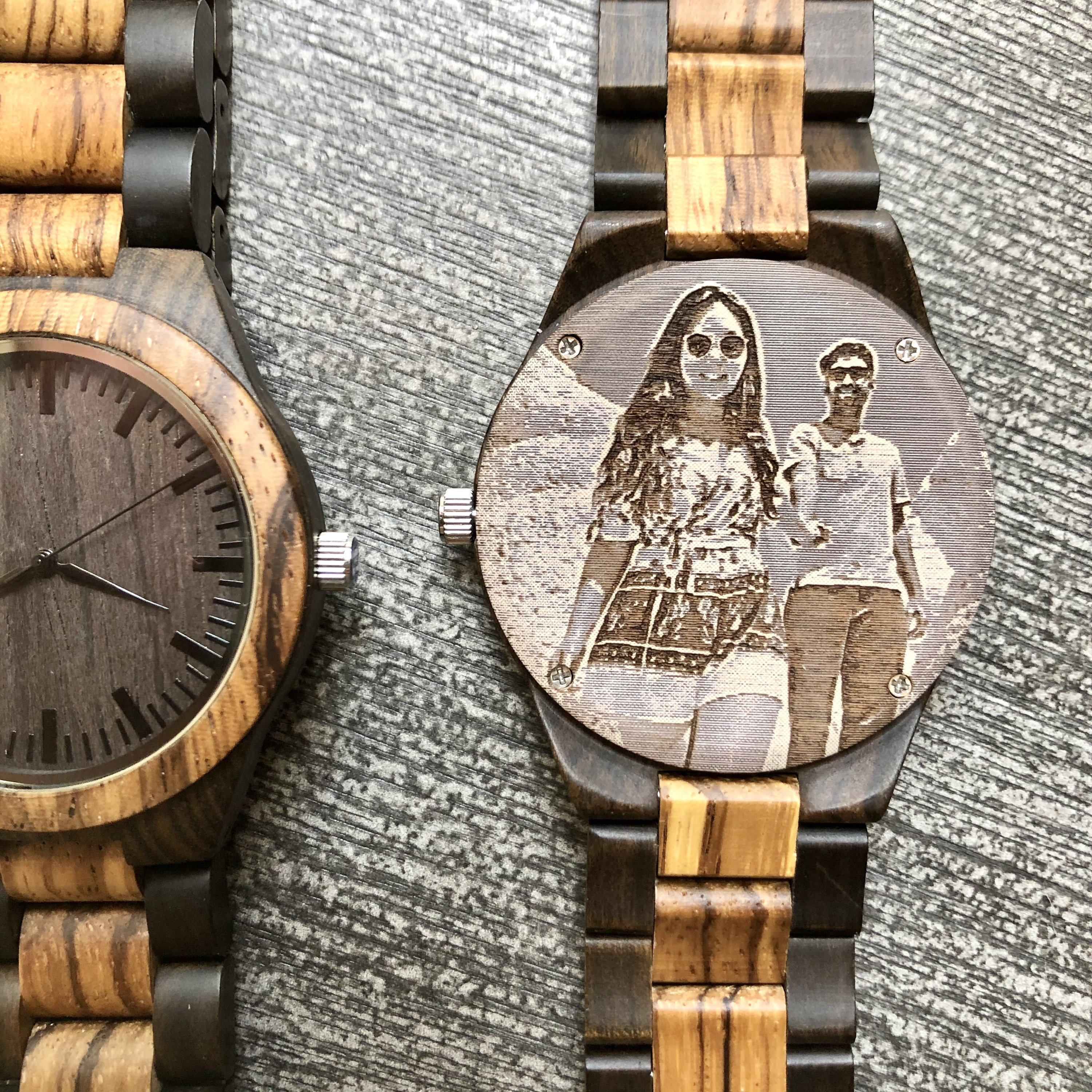 Custom wood watches with best sale picture