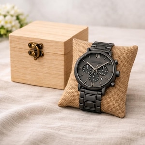 Personalized Gift for Boyfriend, Husband Anniversary - Engraved Watch + FREE SHIPPING image 2