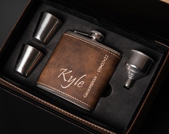 Personalized Hip Flask for Groomsmen