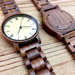 Wooden Watches, Wood Watch, Mens Wooden Watch,Wood Watches for him, personalize watch, Boyfriend Gift, Gifts for Dad, Gift 画像 7