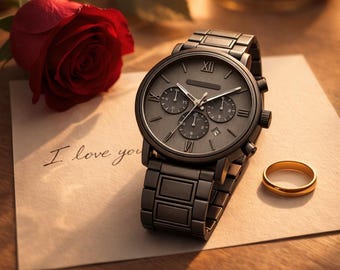 Personalized Gift for Boyfriend, Husband Anniversary - Engraved Watch + FREE SHIPPING