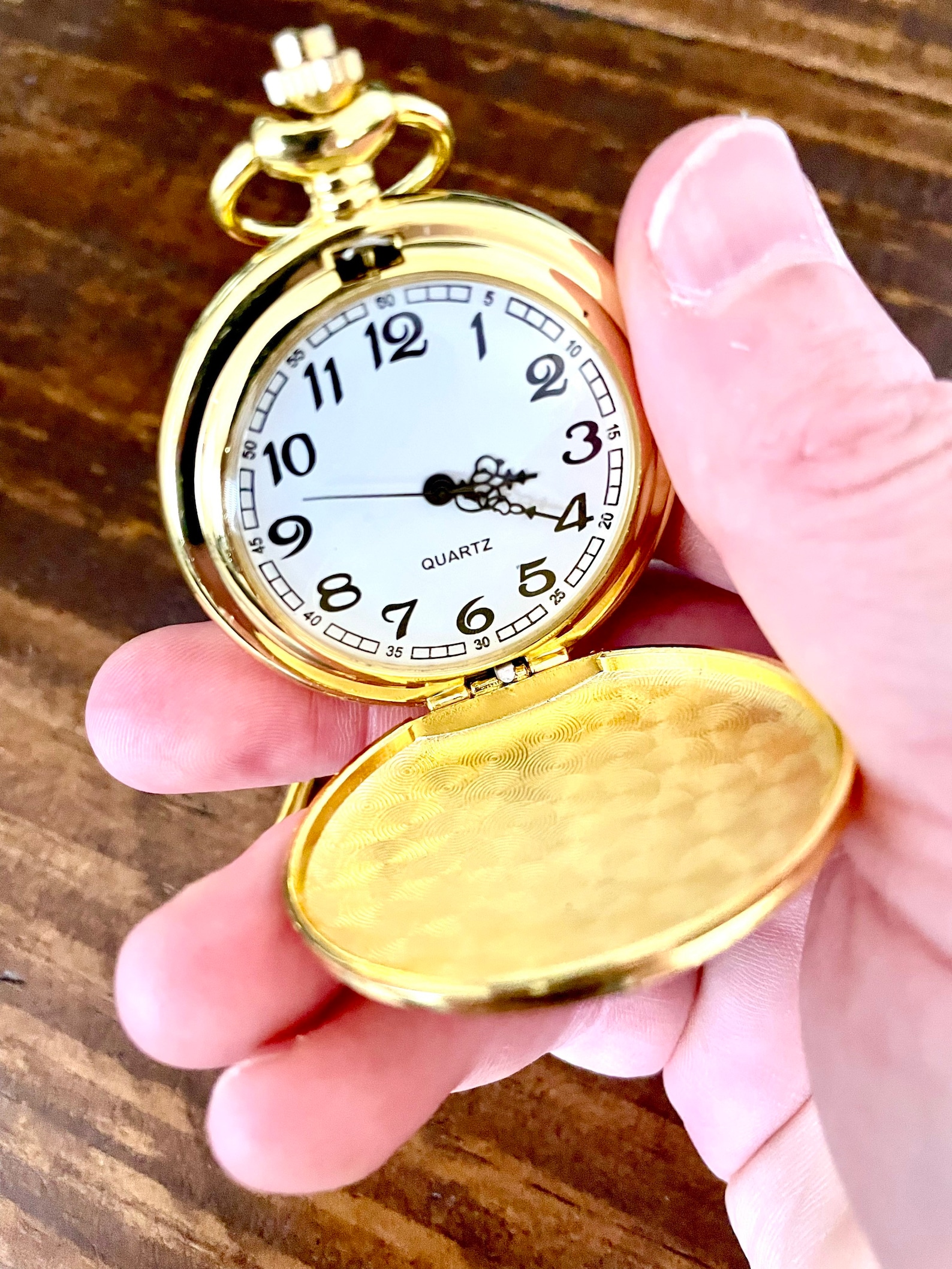 Personalized Gold Pocket Watch for Men Custom Pocket Watch Etsy