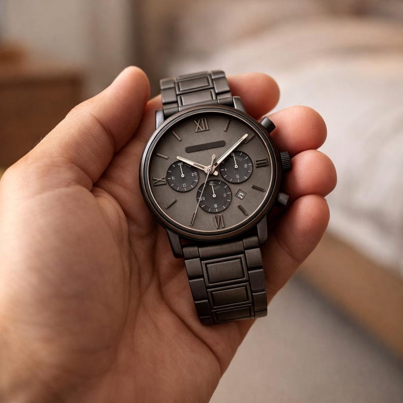 Personalized Gift for Boyfriend, Husband Anniversary - Engraved Watch + FREE SHIPPING image 4