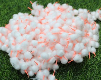 Hijet Hand Made bulk Cotton Ball Wicks  Phool Batti Long Diya Batti Cotton ColorFul  Long Batti For Navaratri For Diwali For Ankhand Jyot