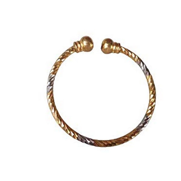 Hijet Panchdhatu Copper Silver Baby Kada(Wrist Bracelet) For New Born Babies Leg Or Wrist Use For As Wrist Bracelet And Anklet.(0 to 1 Year)